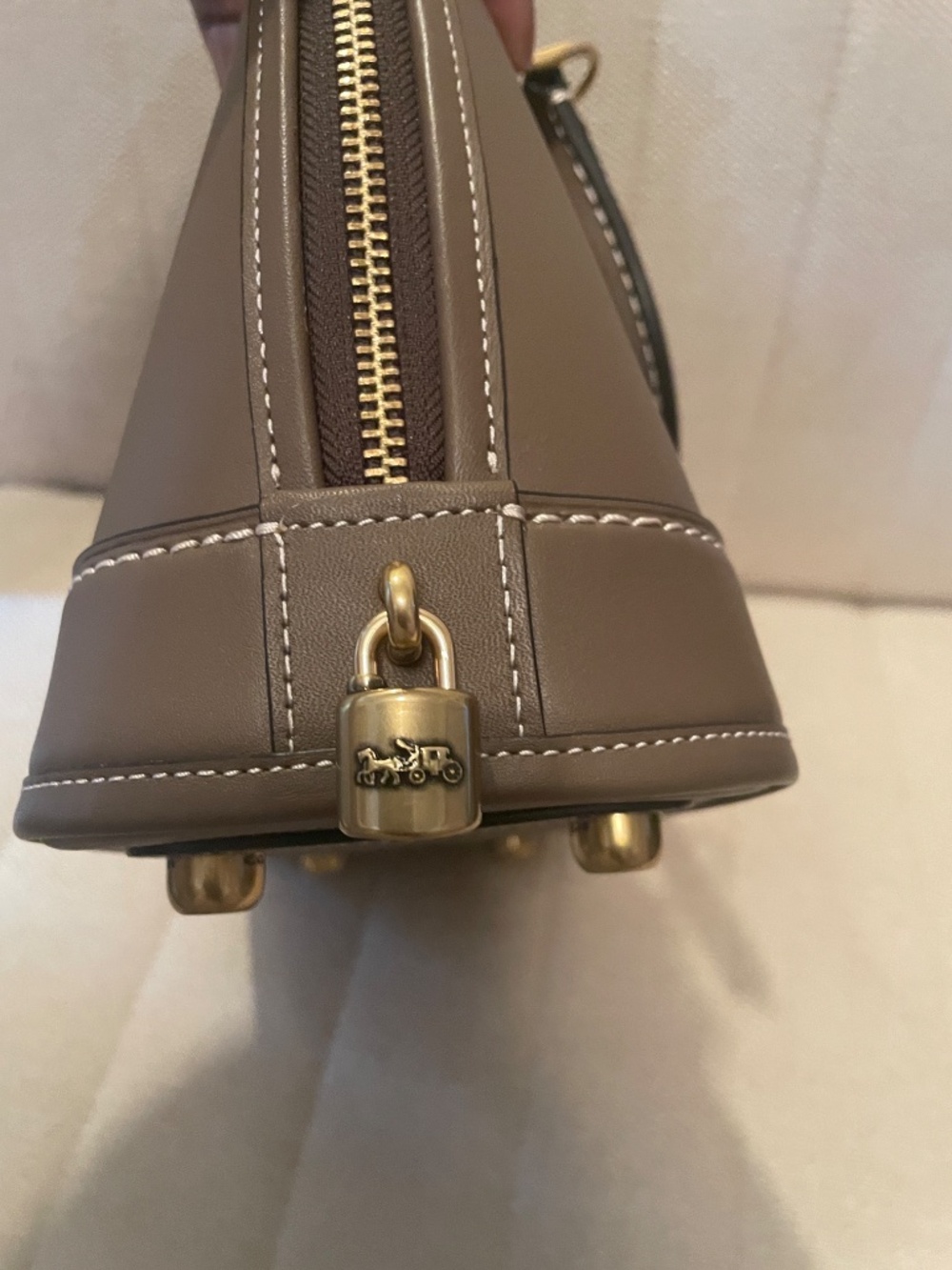 Coach Revel in Stone Leather NWT - Picture 6 of 13